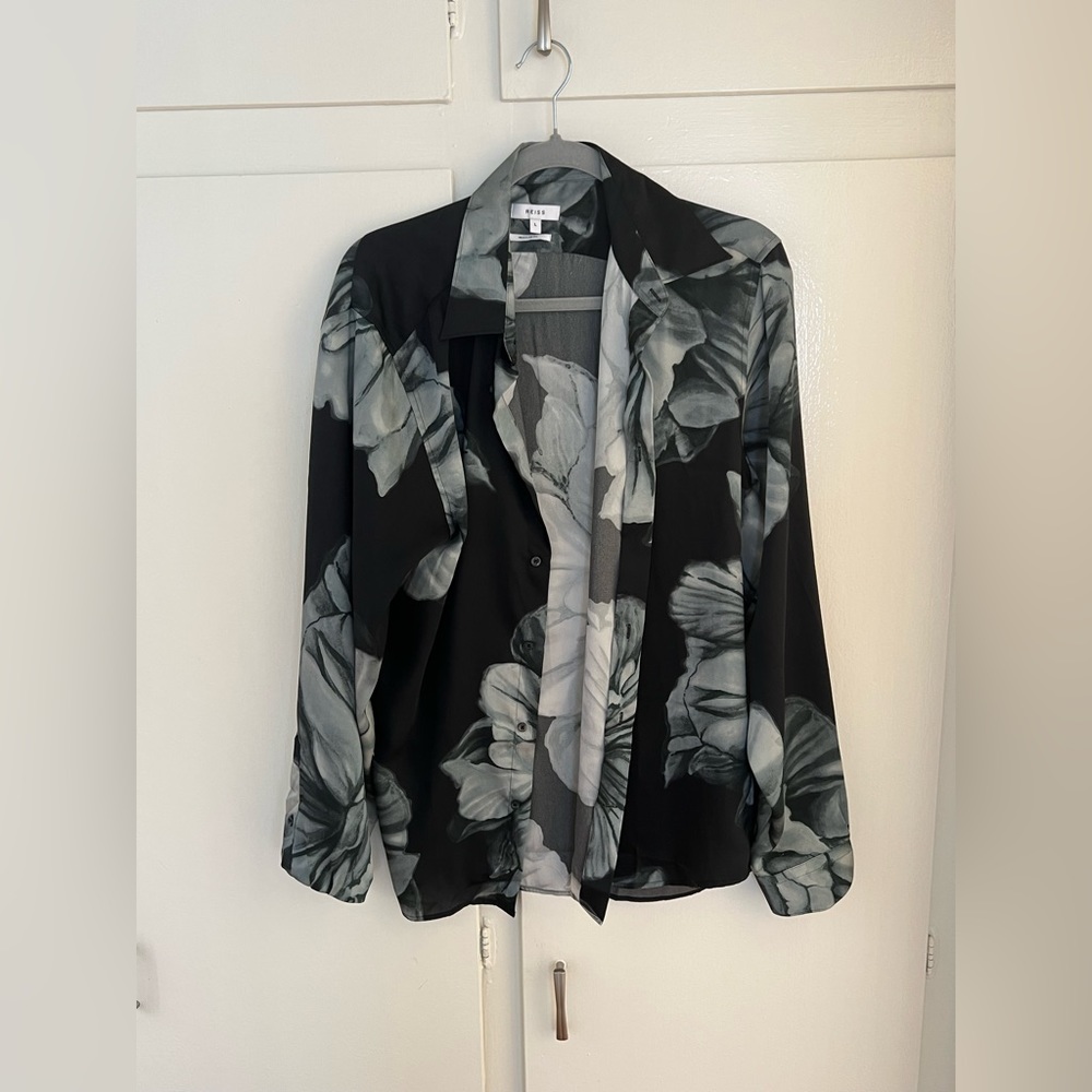 Reiss Men’s Long Sleeve Cocktail Shirt
